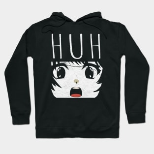 Huh-cat-meme anime Hoodie